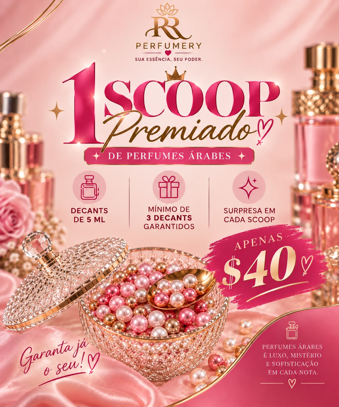 Scoop Surpresa de Perfume e Óleo Árabe
